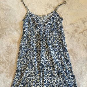 Mata sundress in blue and white. Size M